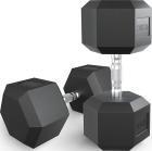 Гантель гексагональная Unix Fit обрезиненная, 42.5 кг