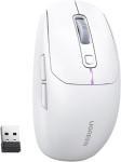 Мышь Ugreen MU103 (15629) Gaming Lightweight Wireless Mouse USB Wired 2.4 GHz BT, белый