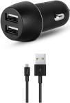 Автомобильное зарядное устройство Ttec SmartCharger Duo3.1A In-Car Charger Duo USB с кабелем Micro USB, черный (2CKS21MS)