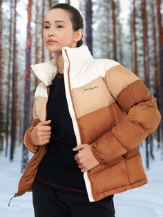 Куртка утепленная женская Columbia Puffect II Colorblock Jacket, Коричневый