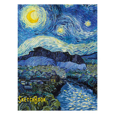 Блокнот ПРОФ-ПРЕСС Скетчбук Ван Гог Звездная ночь