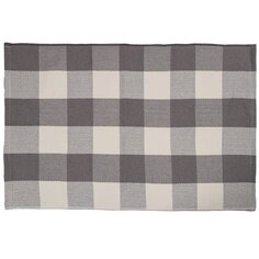 Коврик интерьерный 0.6х0.9 м, серый, хлопковый, Y4-6805