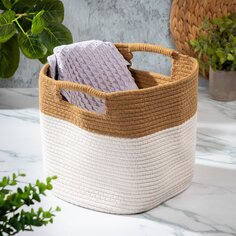 Корзина 26х26х28 см, квадратная, плетеная, с ручками, Y4-8688
