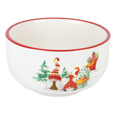 Салатники, миски салатник DOLOMITE Рождественские гномы 12.5см 0,5л керамика