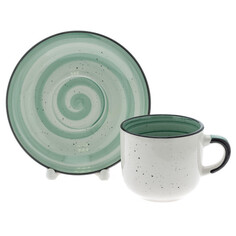 Чашки чашка с блюдцем ELRINGTON Фисташковый бриз 260мл керамика