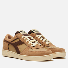 Кроссовки Diadora Magic Basket Low Suede Leather, цвет коричневый