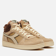 Кроссовки Diadora Magic Basket Demi Cut Suede Leather, цвет бежевый
