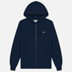 Мужская толстовка Lacoste Organic Cotton Full Zip Hoodie, цвет синий