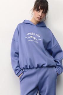 худи женское Худи oversize спортивная с капюшоном и принтом Befree