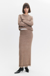 юбка женская Юбка миди вязаная с рваным подолом Befree