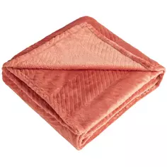 Плед Alaro 180x200 см велсофт цвет терракотовый​ Столица текстиля