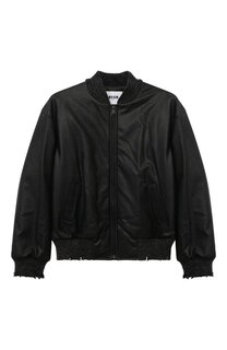 Бомбер из экокожи MSGM kids