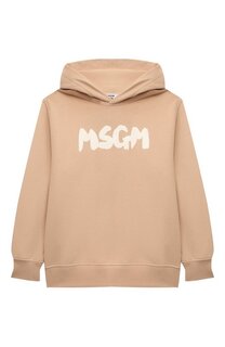 Хлопковое худи MSGM kids