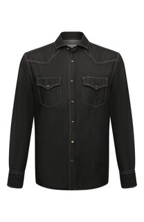 Джинсовая рубашка Brunello Cucinelli