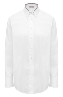 Хлопковая рубашка Brunello Cucinelli