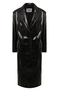 Пальто из экокожи MSGM