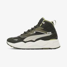 Кроссовки высокие утепленные Мужские кроссовки PUMA RS-X Hi, Зеленый