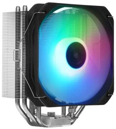 Кулер PCCooler PALADIN 400 ARGB LGA115x/1200/1700/1851/AM4/AM5 (Al/Cu, 200W, 130mm fan, 1600RPM, 76.85CFM, 29dBA, 4-pin PWM, silver, black)