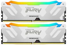 Модуль памяти DDR5 64GB (2*32GB) Kingston FURY KF560C32RWAK2-64 Renegade White RGB XMP 6000MHz 2RX8 CL32 1.35V 288-pin 16Gbit