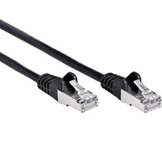 Кабель патч-корд FTP 5е кат. 0.5м Aopen ANP522B-BK-0.5M литой (7/0.16) черный 0,5m
