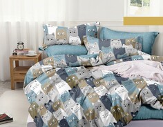 Постельное белье 1,5 сп (2 нав. 50х70) Viola’
