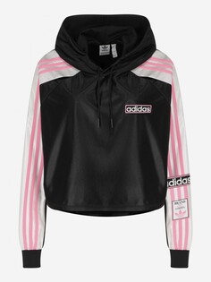 Худи женская оверсайз adidas, Черный