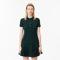 Женское поло Lacoste Slim Fit из эластичного хлопка