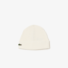 Шерстяная шапка Lacoste Unisex в рубчик