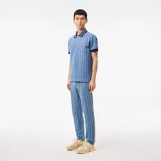 Жаккардовые спортивные брюки Lacoste Paris с монограммой