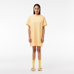 Трикотажное платье Lacoste с коротким рукавом Oversized
