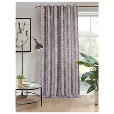Шторы штора портьерная на шт.ленте AMAZONTEXTILE HOME жаккард мрамор 200х280см розовая, арт.S67686 v15