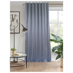 Шторы штора портьерная на шт.ленте AMAZONTEXTILE HOME жаккард 200х280см синяя, арт.S167082.v26308-1