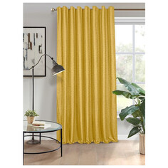 Шторы штора портьерная на шт.ленте AMAZONTEXTILE HOME шенилл 200х280см желтая, арт.SSUZANNA v107