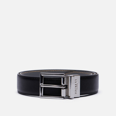 Ремень Hackett Stitch Edge Leather Reversible, цвет чёрный