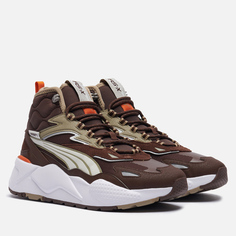 Кроссовки Puma RS-X Hi, цвет коричневый