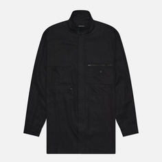 Мужская рубашка Y-3 Washed Twill Overshirt, цвет чёрный