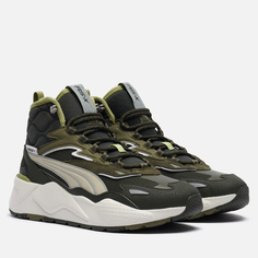Кроссовки Puma RS-X Hi, цвет оливковый