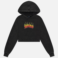 Женская толстовка RIPNDIP Scary Cute Cropped Hoodie, цвет чёрный