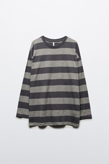 лонгслив женский Лонгслив oversize хлопковый в полоску Befree