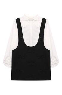 Комплект из блузки и сарафана Elisabetta Franchi La Mia Bambina