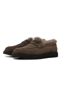 Замшевые лоферы Brunello Cucinelli