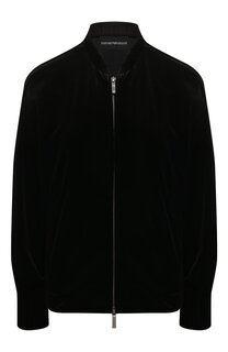 Бархатный бомбер Emporio Armani