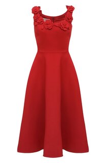 Платье из шерсти и шелка Valentino