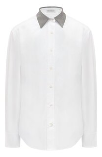 Хлопковая рубашка Brunello Cucinelli