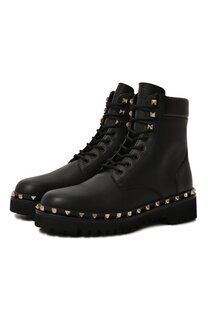 Кожаные ботинки Rockstud Valentino