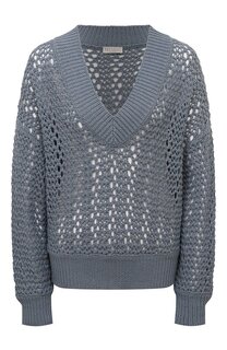 Хлопковый пуловер Brunello Cucinelli