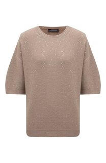 Пуловер из шерсти и шелка Lorena Antoniazzi