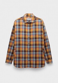 Рубашка Darkpark damon - gingham check japanese cotton shirt blue navy/red
