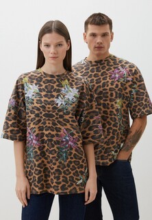 Футболка Artograph с фрагментом картины Александры Сырбу "Леопард с цветами"