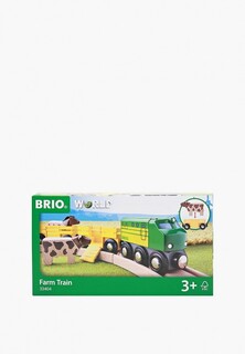 Набор игровой Brio "Грузовые вагоны с животными"